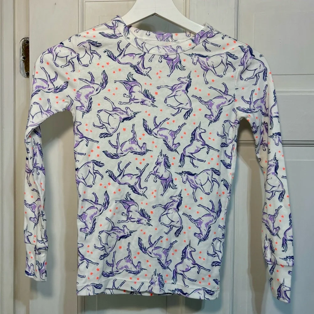 GAP Cotton Unicorn Pajamas Girls Size 8